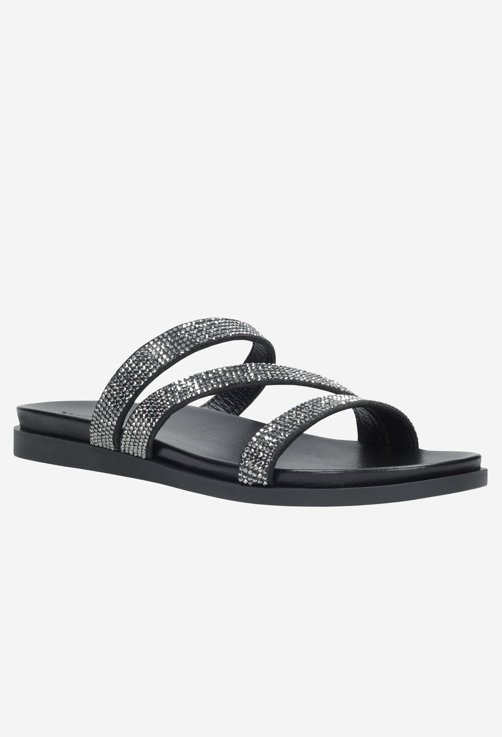 Czarne klapki damskie 9708-61 Widok 2