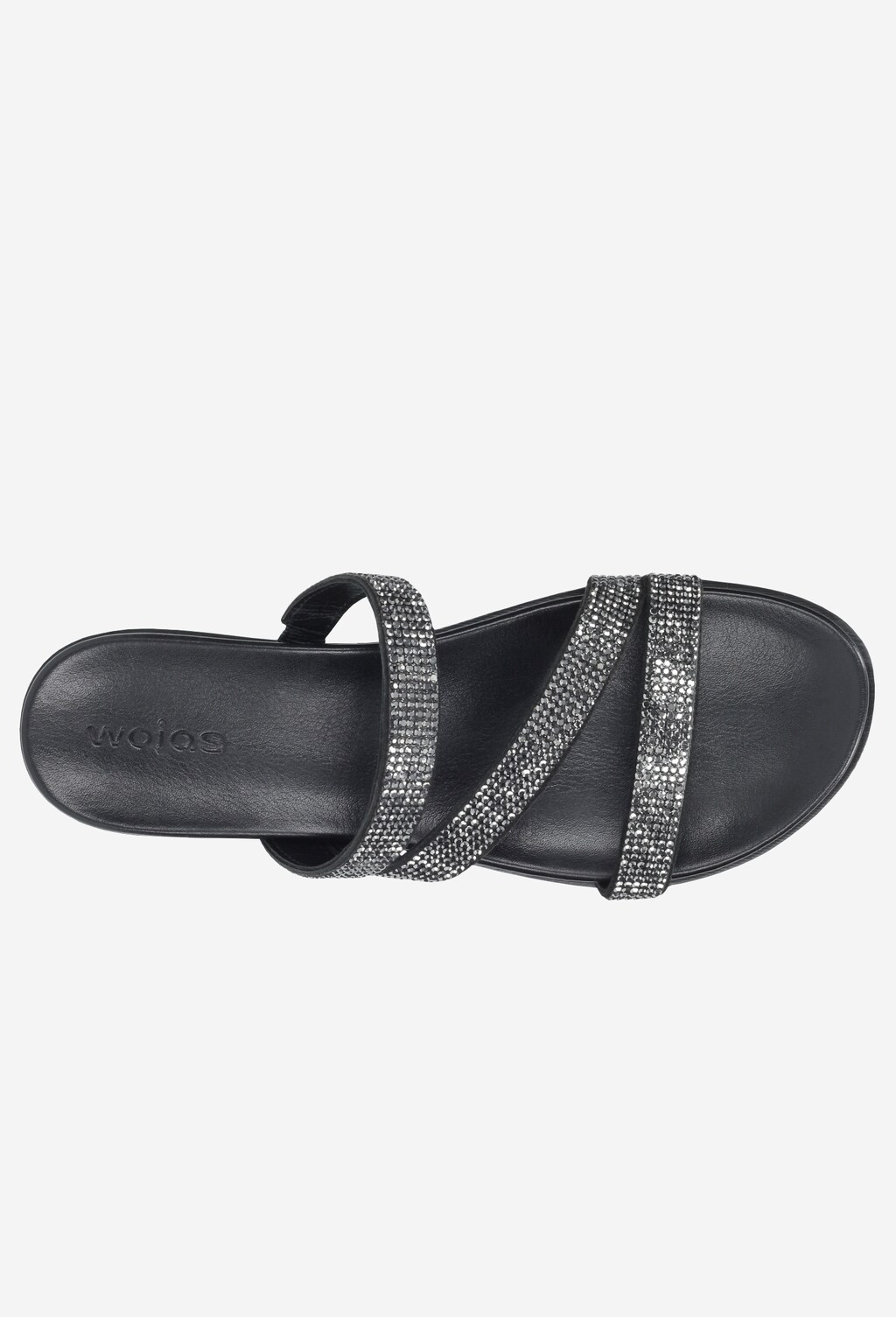 Czarne klapki damskie 9708-61 Widok 4