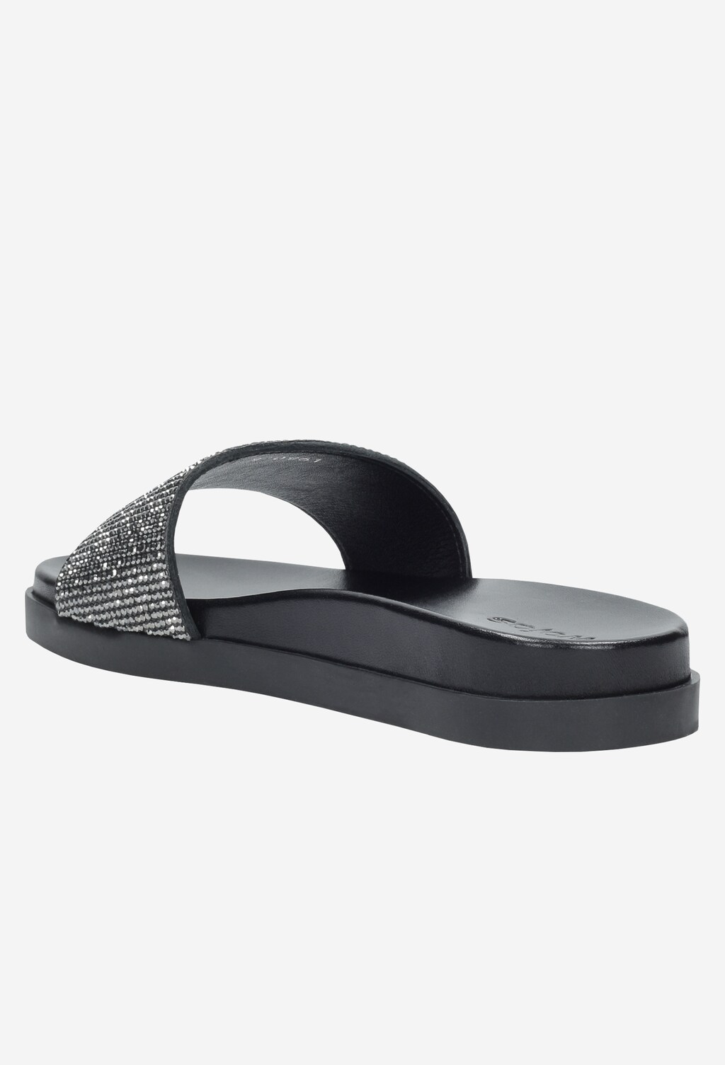 Czarne klapki damskie 9709-61 Widok 3