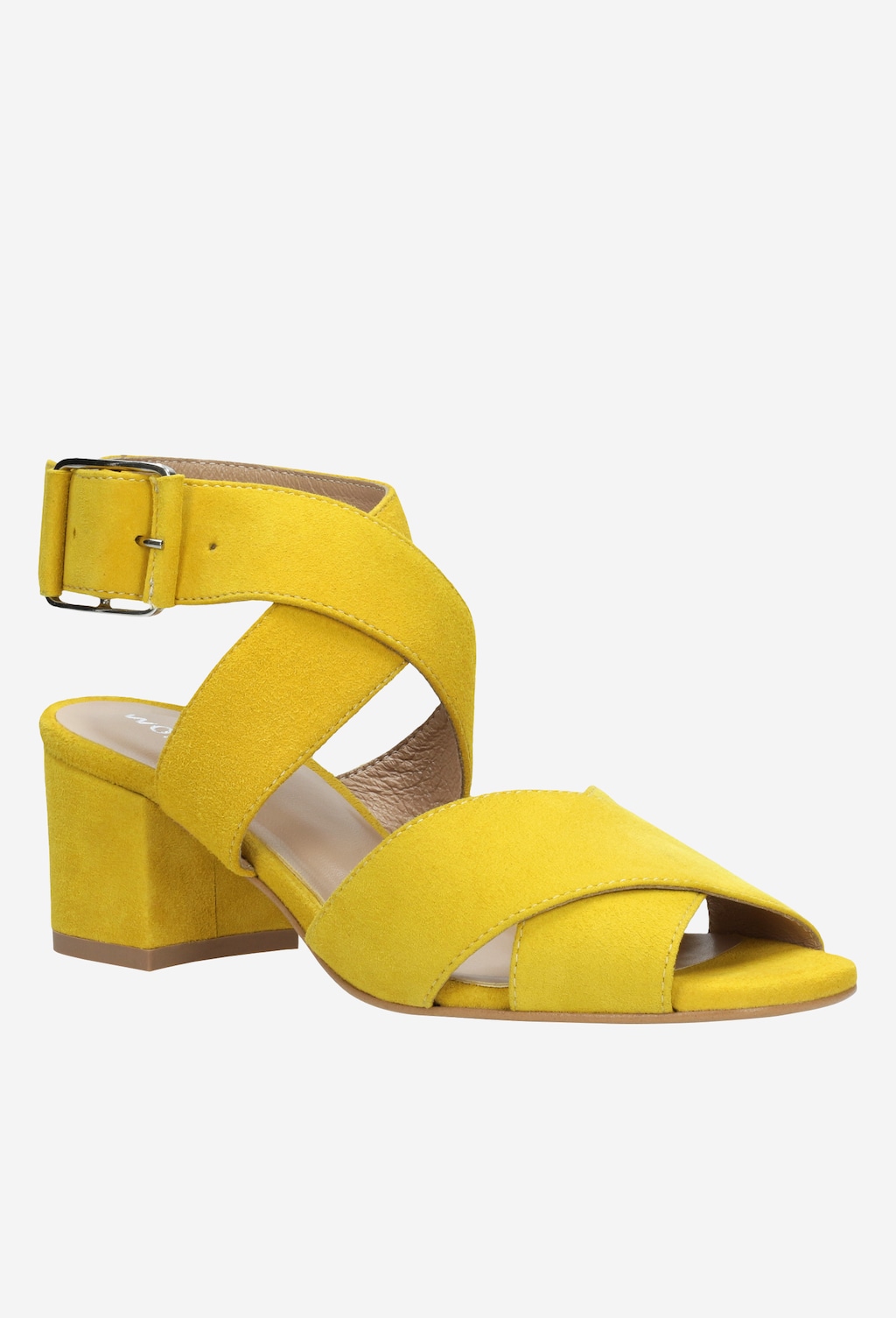 Żółte sandały damskie 9753-68 Widok 2