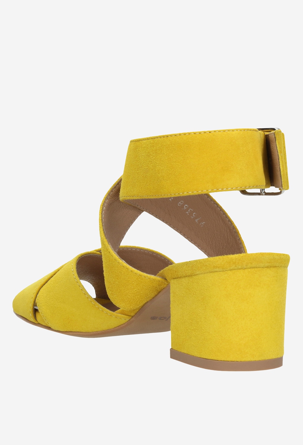 Żółte sandały damskie 9753-68 Widok 3