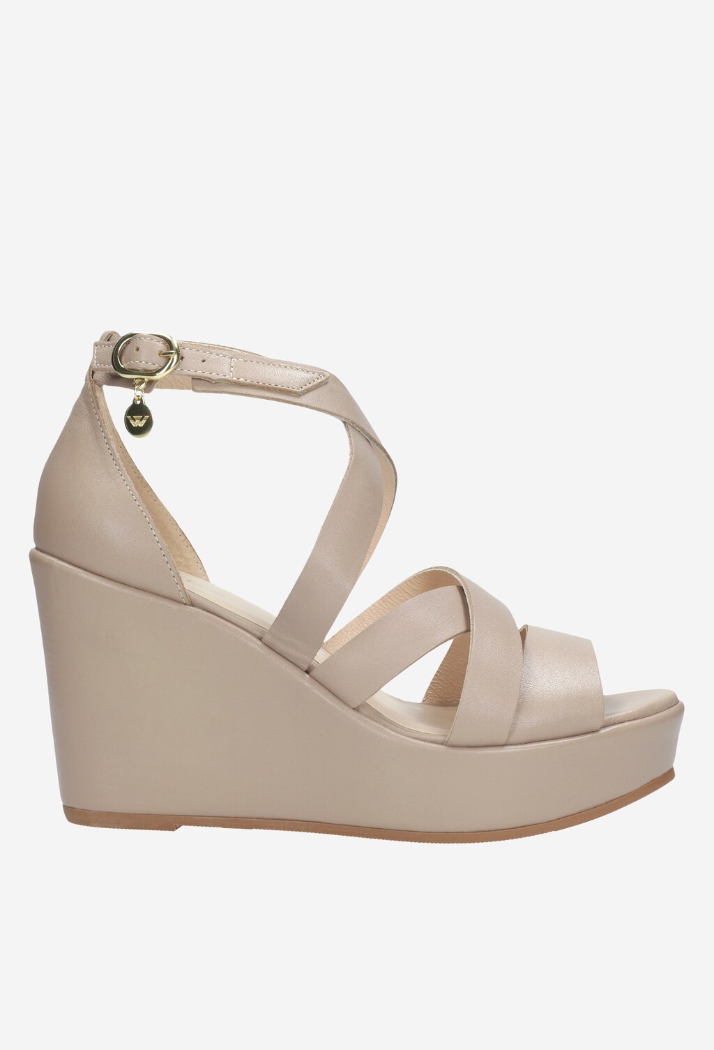 Beżowe sandały damskie 9732-54 Widok 1