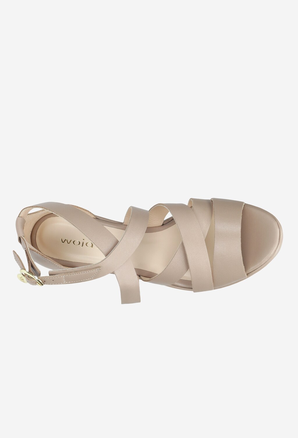 Beżowe sandały damskie 9732-54 Widok 4