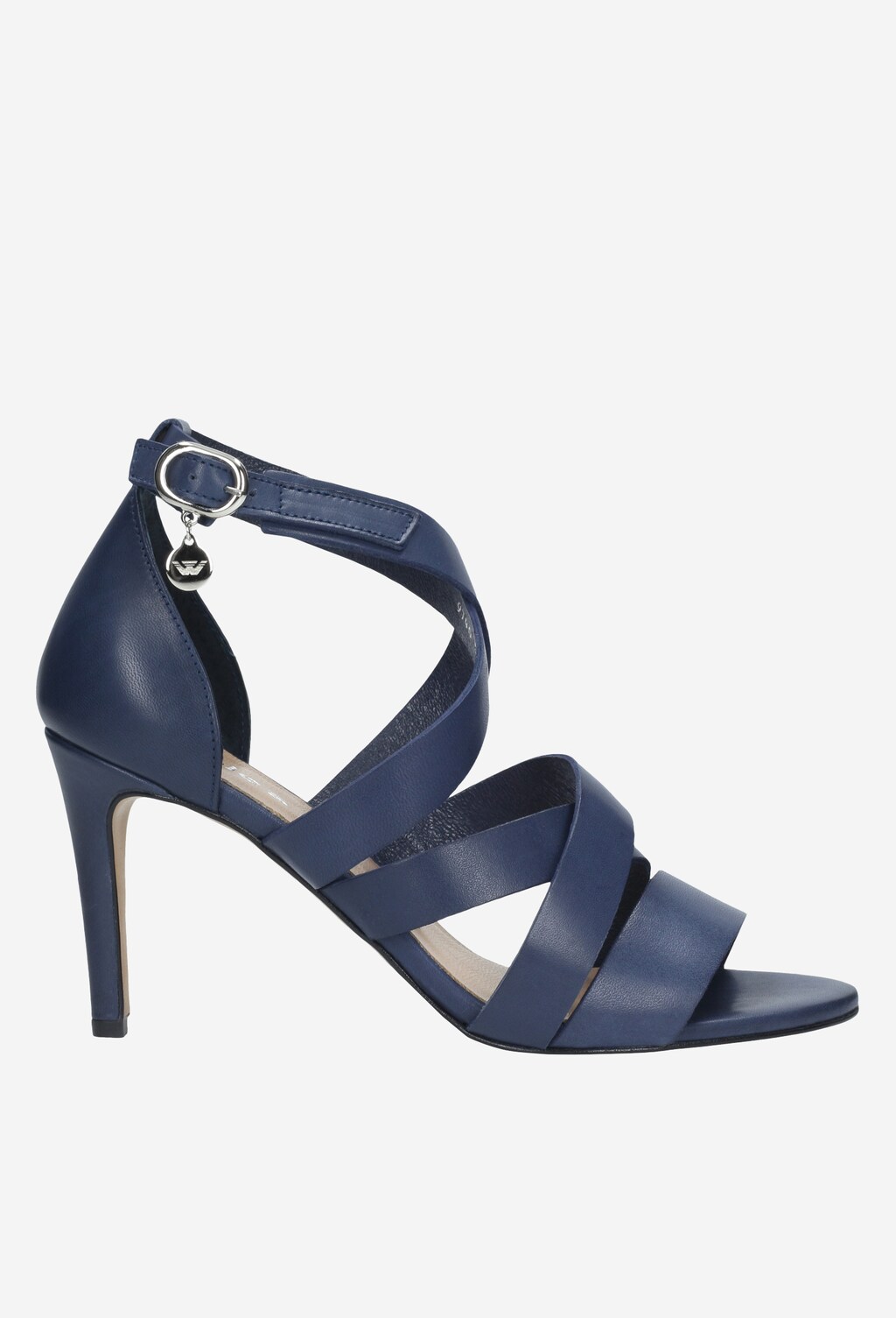 Granatowe sandały damskie 9740-56 Widok 1