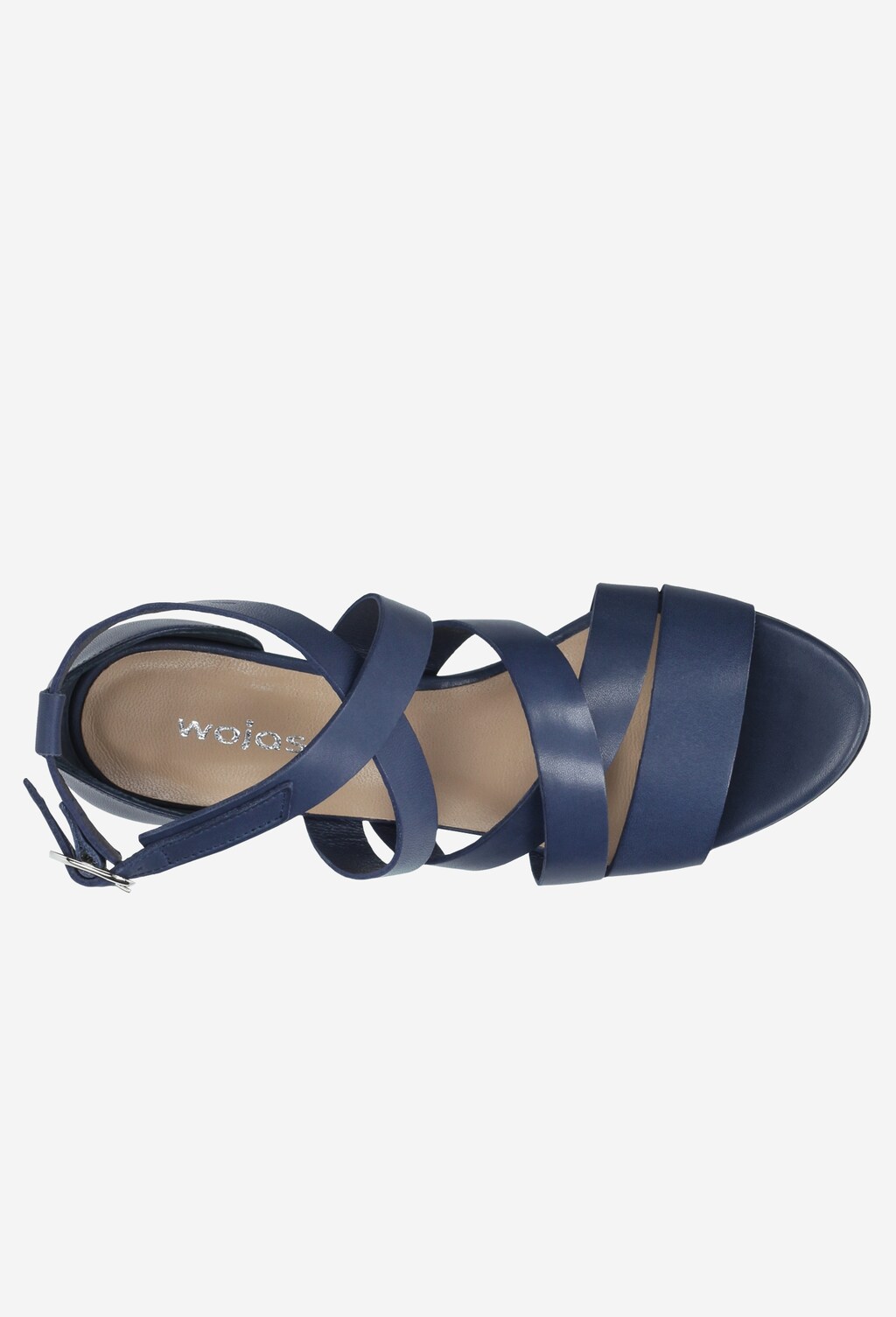 Granatowe sandały damskie 9740-56 Widok 4