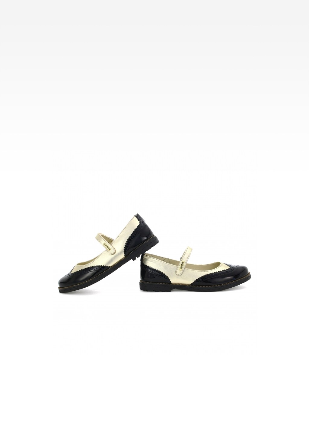 Wizytowe BARTEK T-28637/SZ/2F, dla dziewcząt, czarno-złoty Widok 6