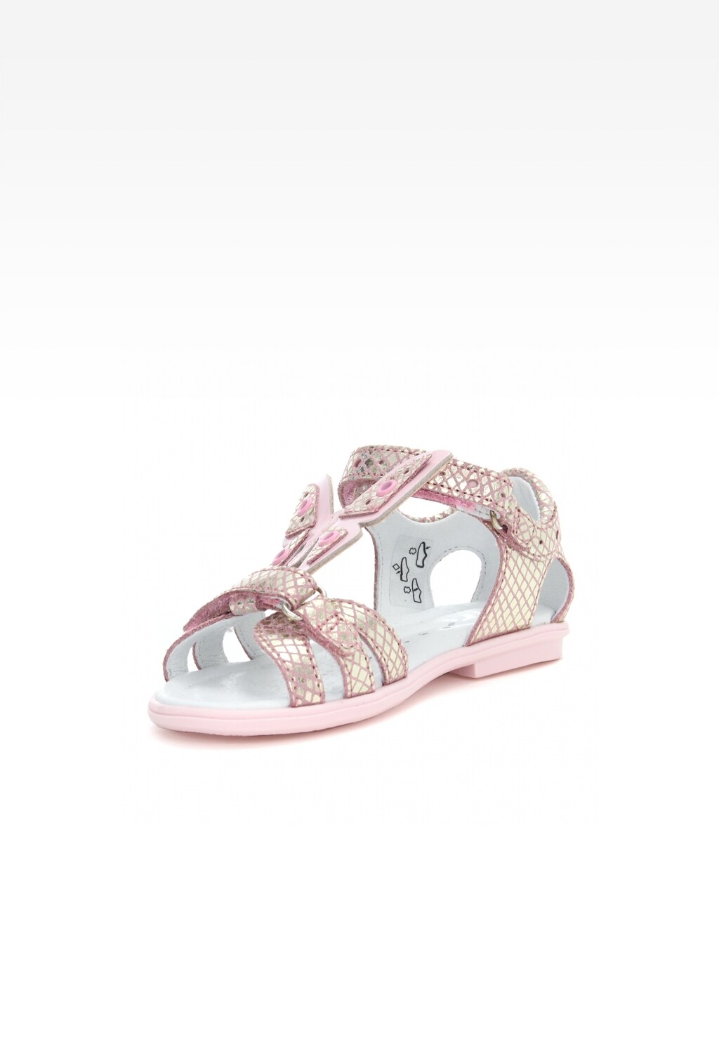 Sandały BARTEK W-39209/FSL, dla dziewcząt, złoty Widok 3