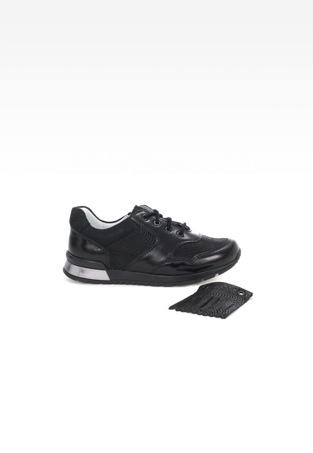 Półbuty BARTEK T-45695/SZ/1R8, dla dziewcząt, czarny Widok 9