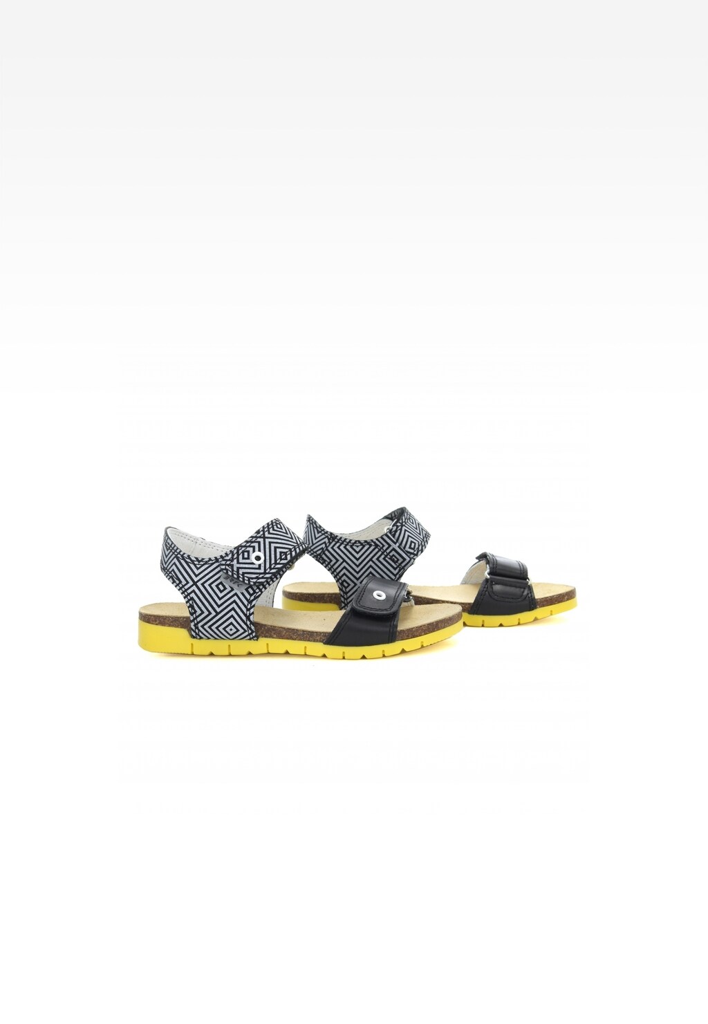 Sandały BARTEK W-56183/78H, dla dziewcząt, czarno-szary Widok 6