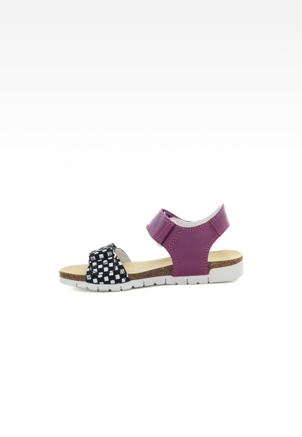 Sandały BARTEK W-59183/6JK, dla dziewcząt, czarno-szaro-fioletowy Widok 4