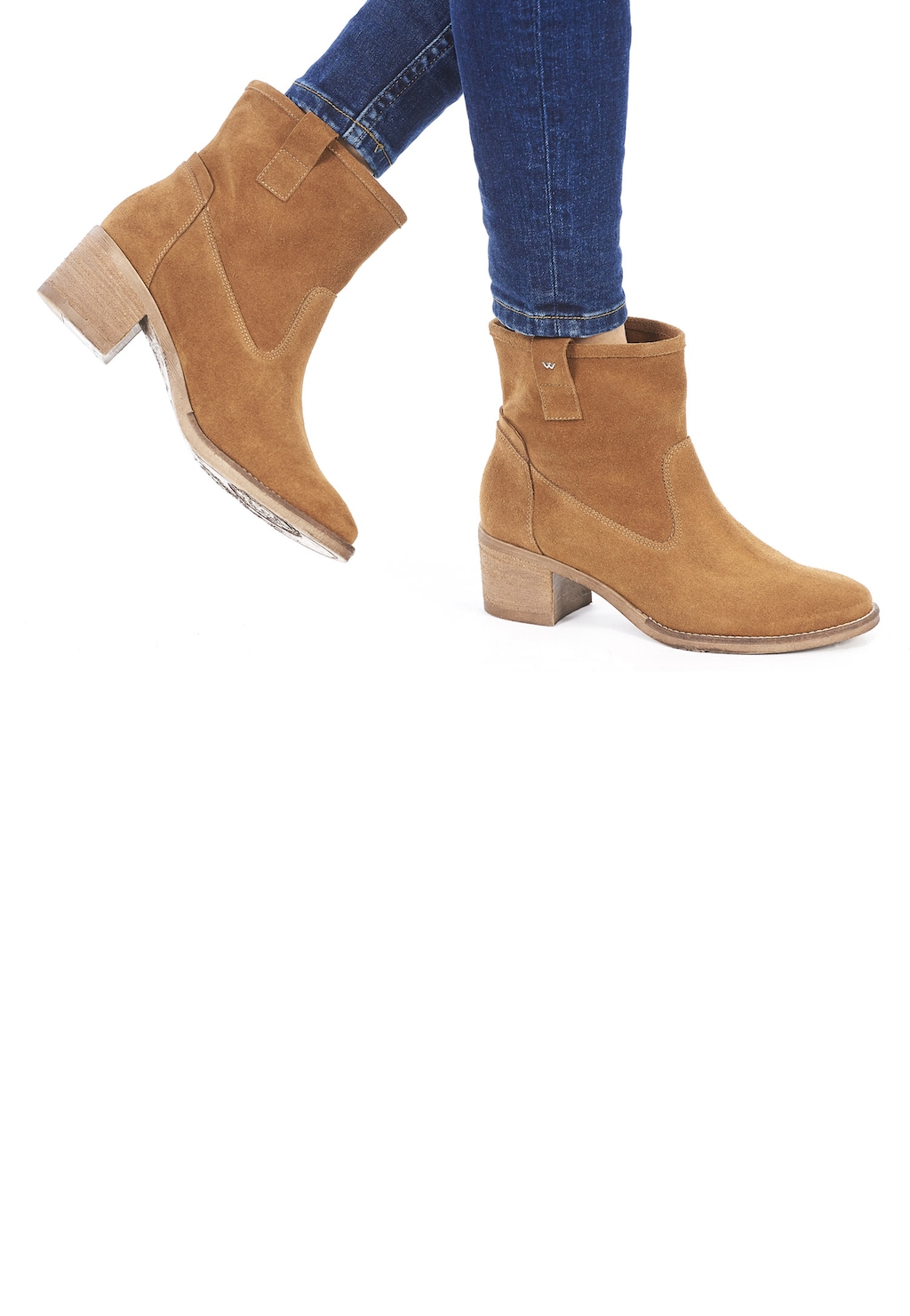 Brązowe botki damskie 9523-63 Widok 1