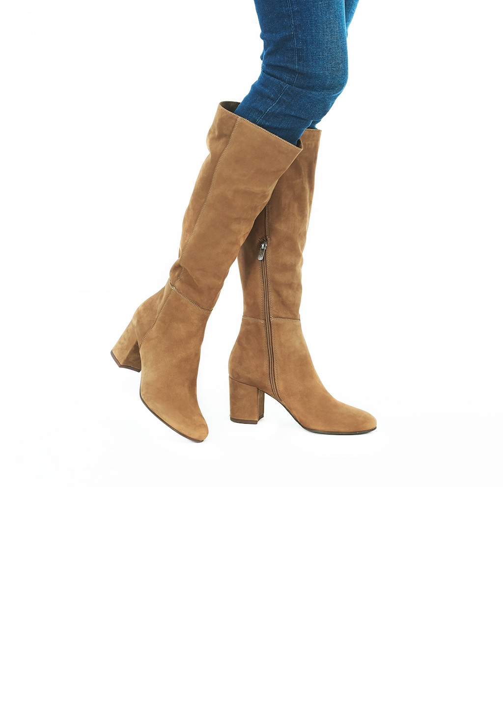 Brązowe kozaki damskie 9661-23 Widok 1