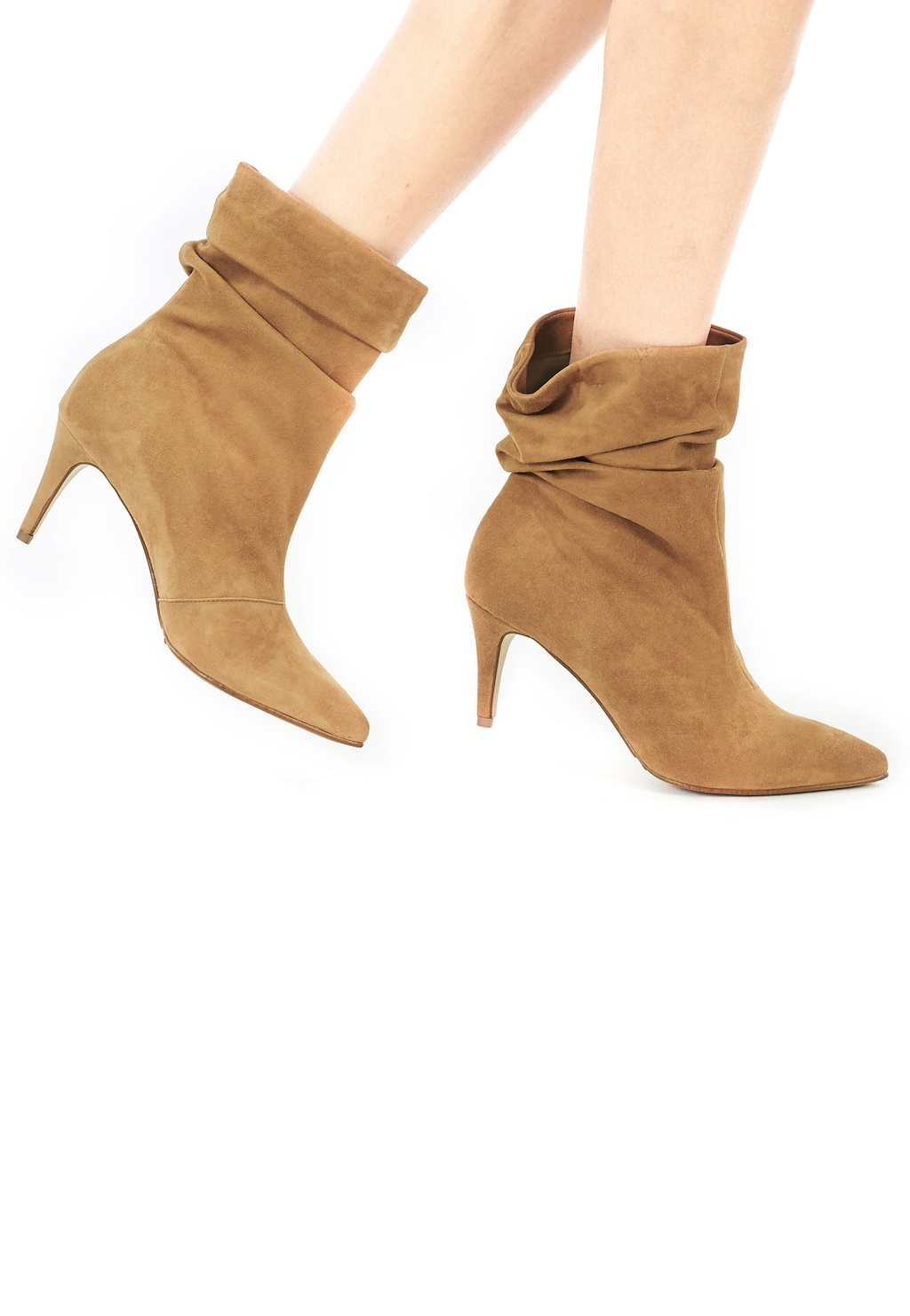 Brązowe botki damskie 9513-63 Widok 1