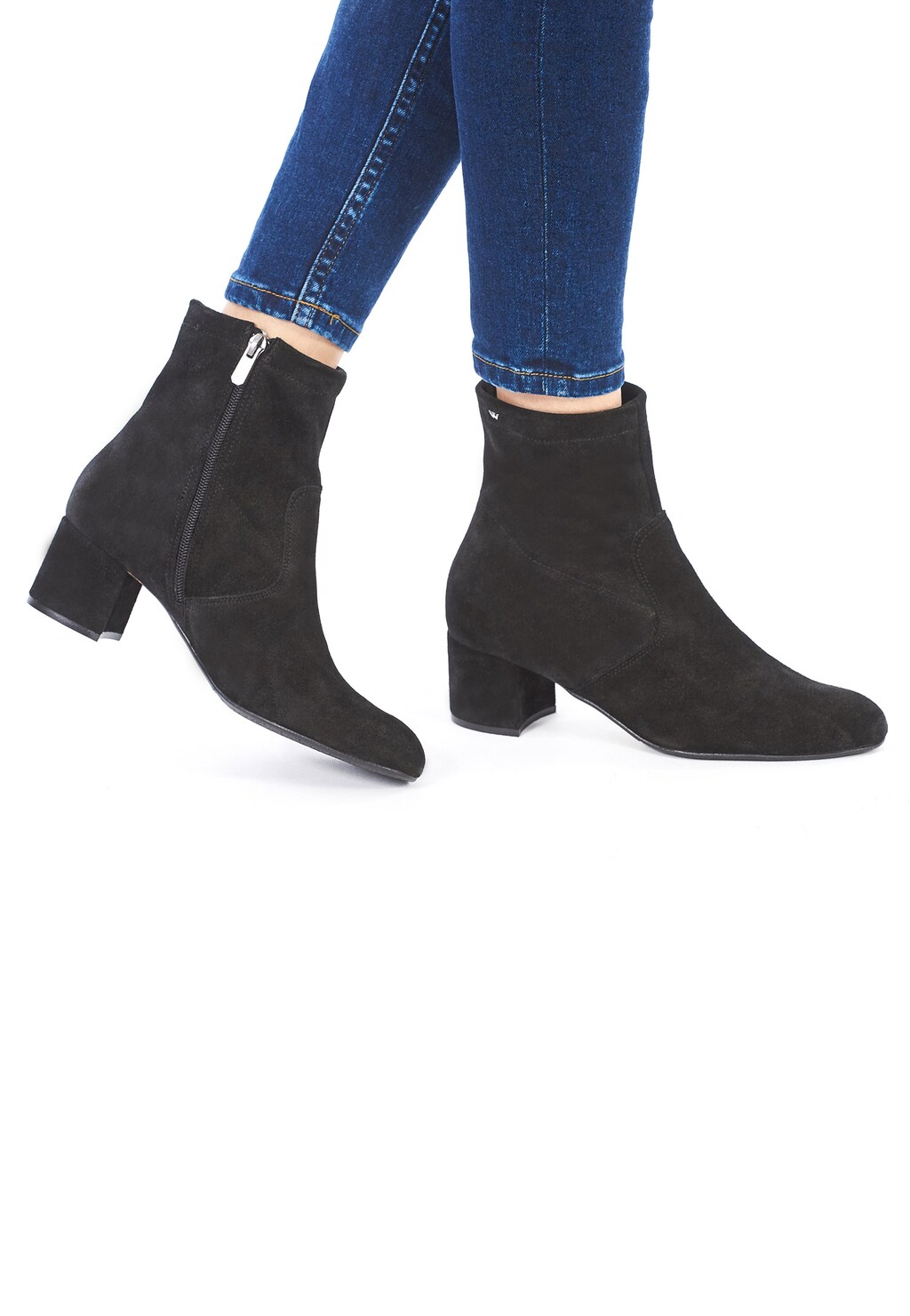 Czarne damskie botki 9518-61 Widok 1