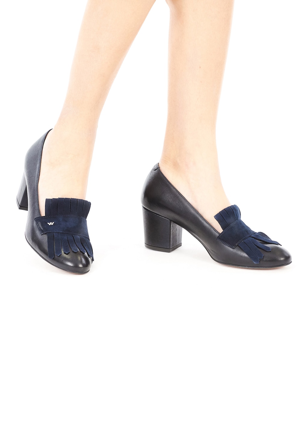 Granatowe półbuty damskie 9412-76 Widok 1
