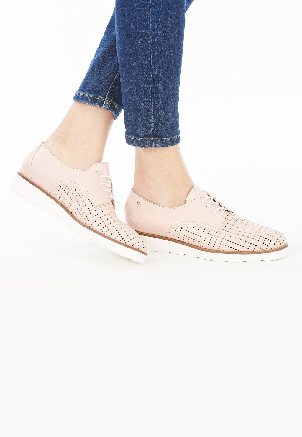 Różowe damskie półbuty 9464-54 Widok 1