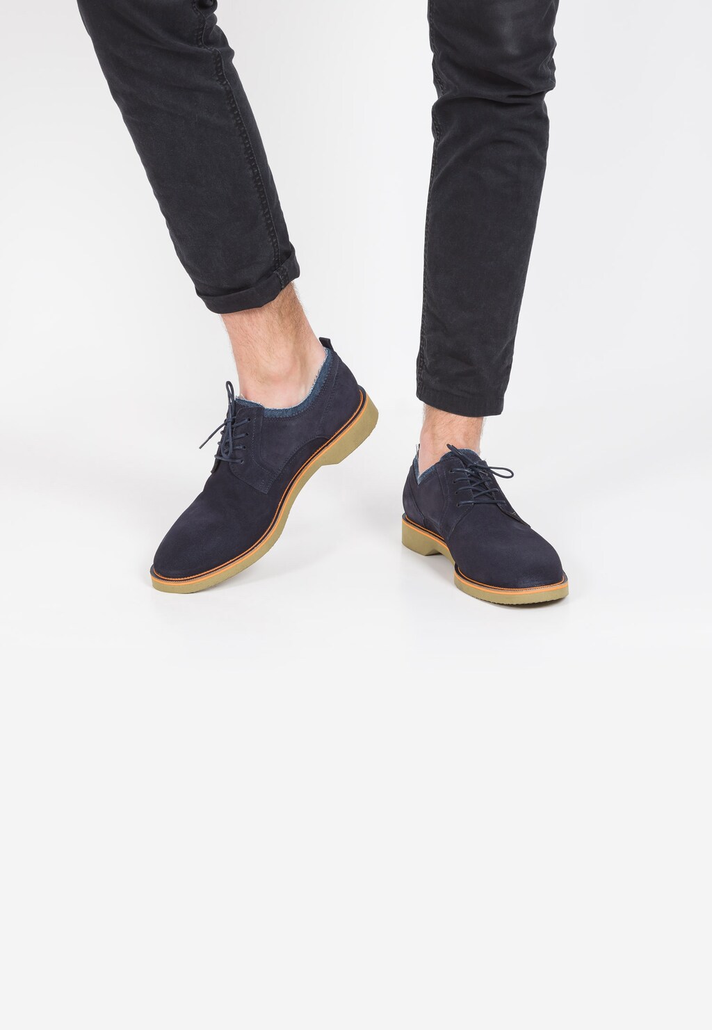 Granatowe półbuty męskie 9008-66 Widok 1