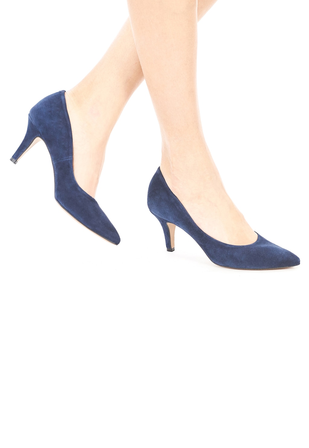 Granatowe czółenka damskie 8392-66 Widok 1