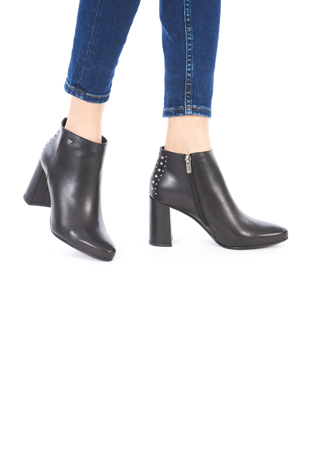 Czarne damskie botki 8599-51 Widok 1