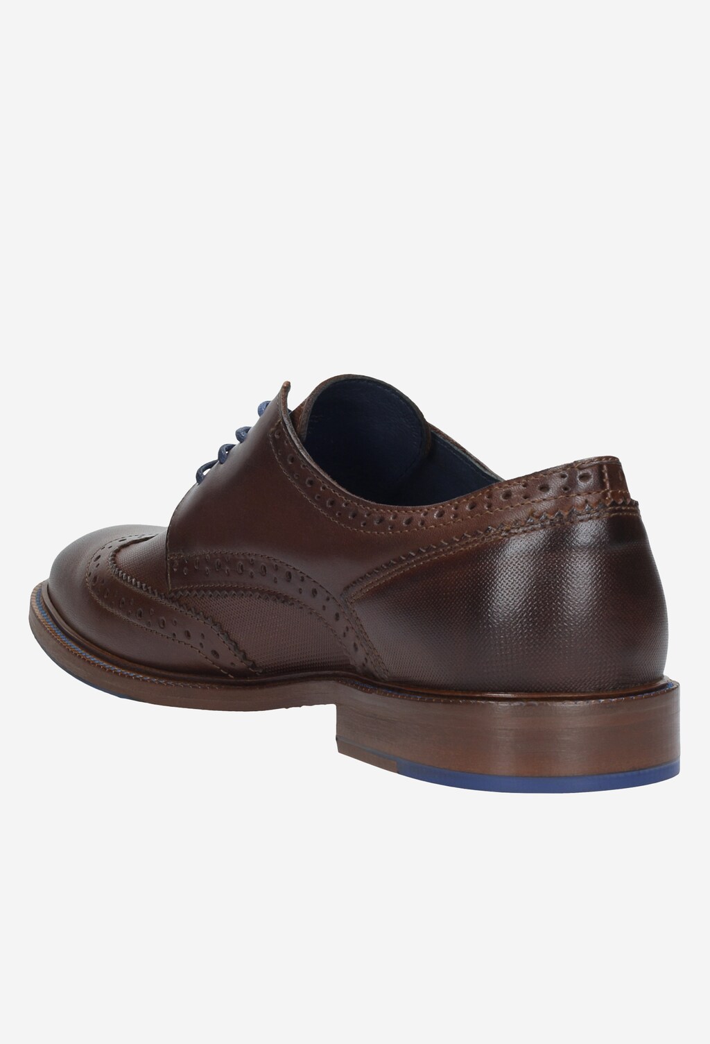 Brązowe półbuty męskie 9072-52 Widok 3