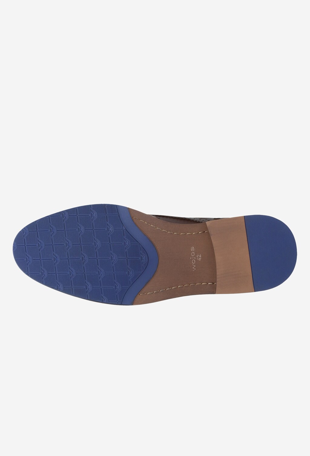 Brązowe półbuty męskie 9072-52 Widok 5