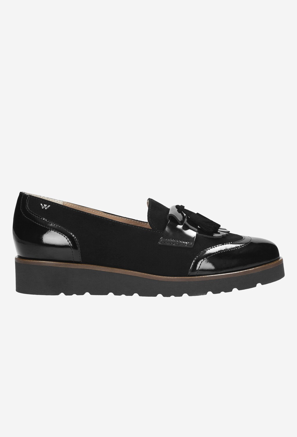 Czarne półbuty damskie 9488-71 Widok 2