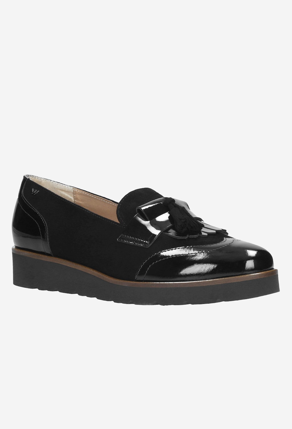 Czarne półbuty damskie 9488-71 Widok 3