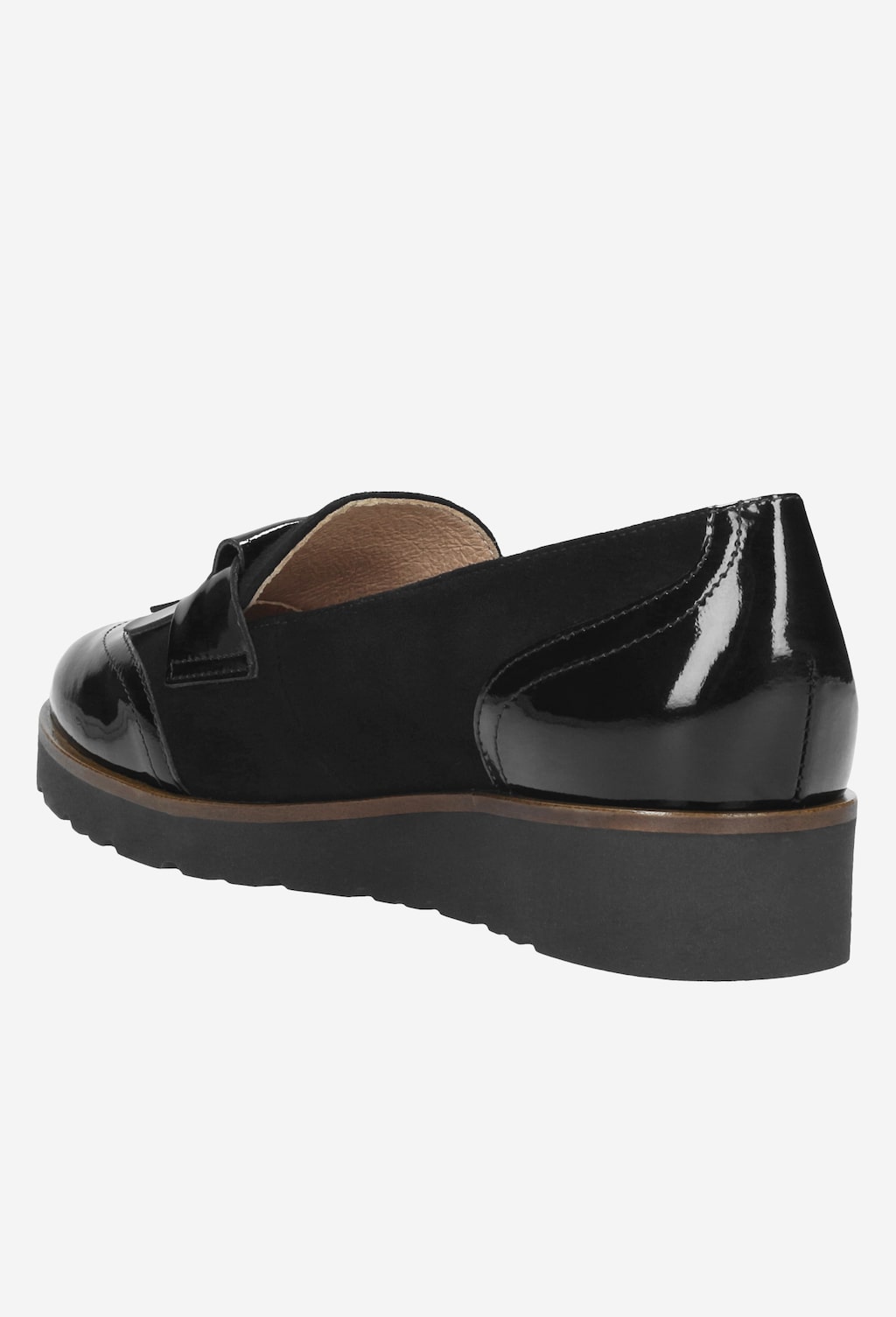 Czarne półbuty damskie 9488-71 Widok 4