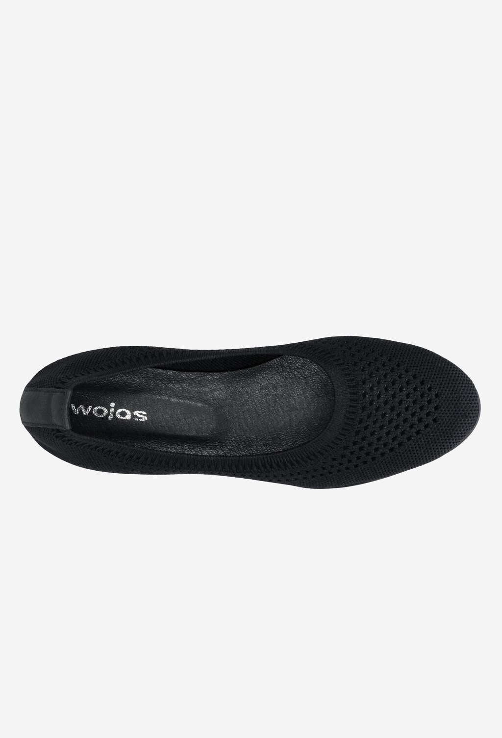 Czarny Czarne baleriny damskie 9381-81 Widok 4