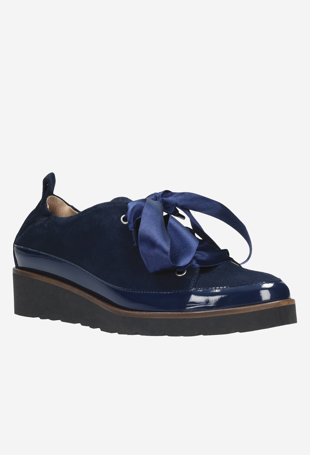 Granatowe półbuty damskie 8546-76 Widok 3