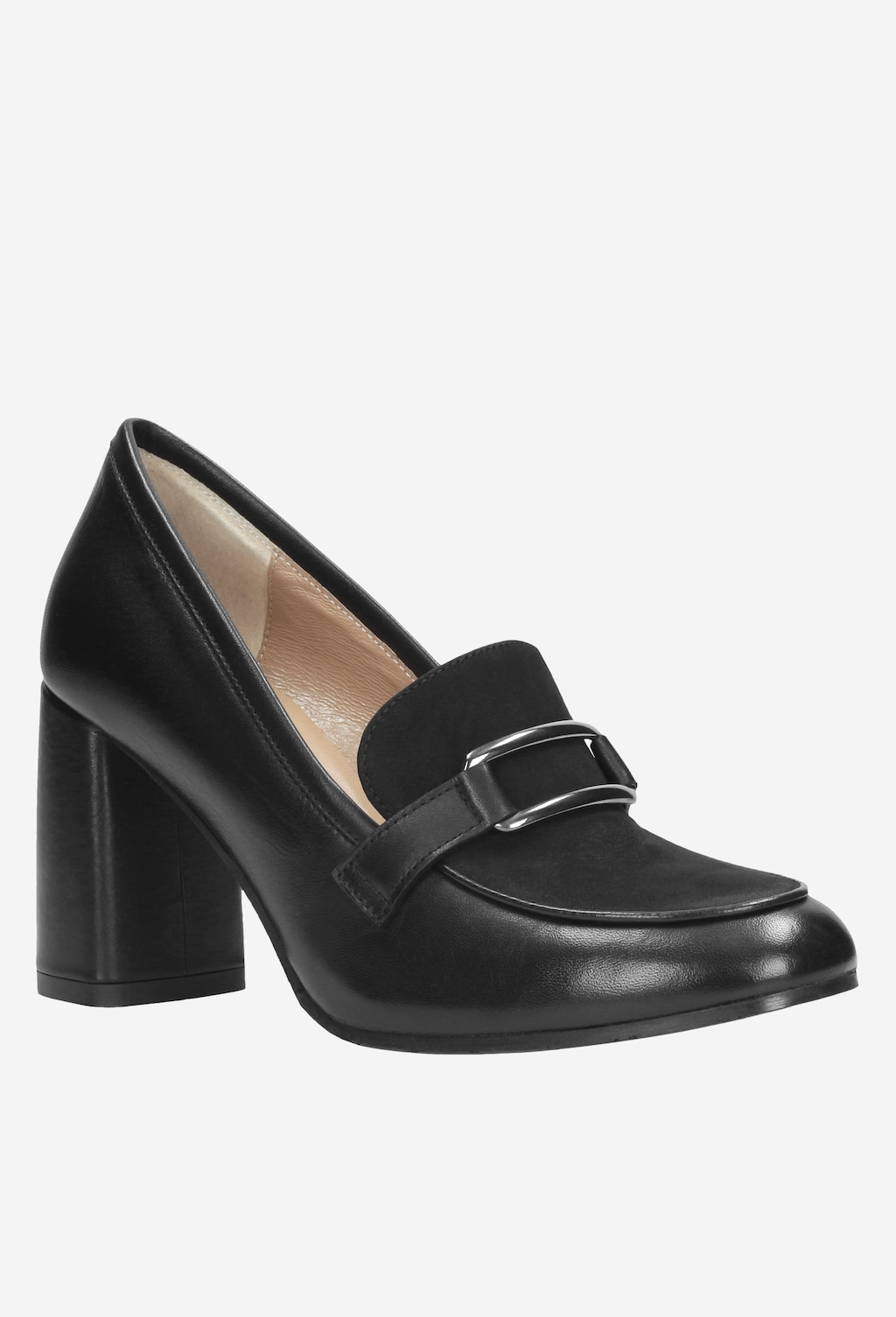 Czarne półbuty damskie 9487-71 Widok 3