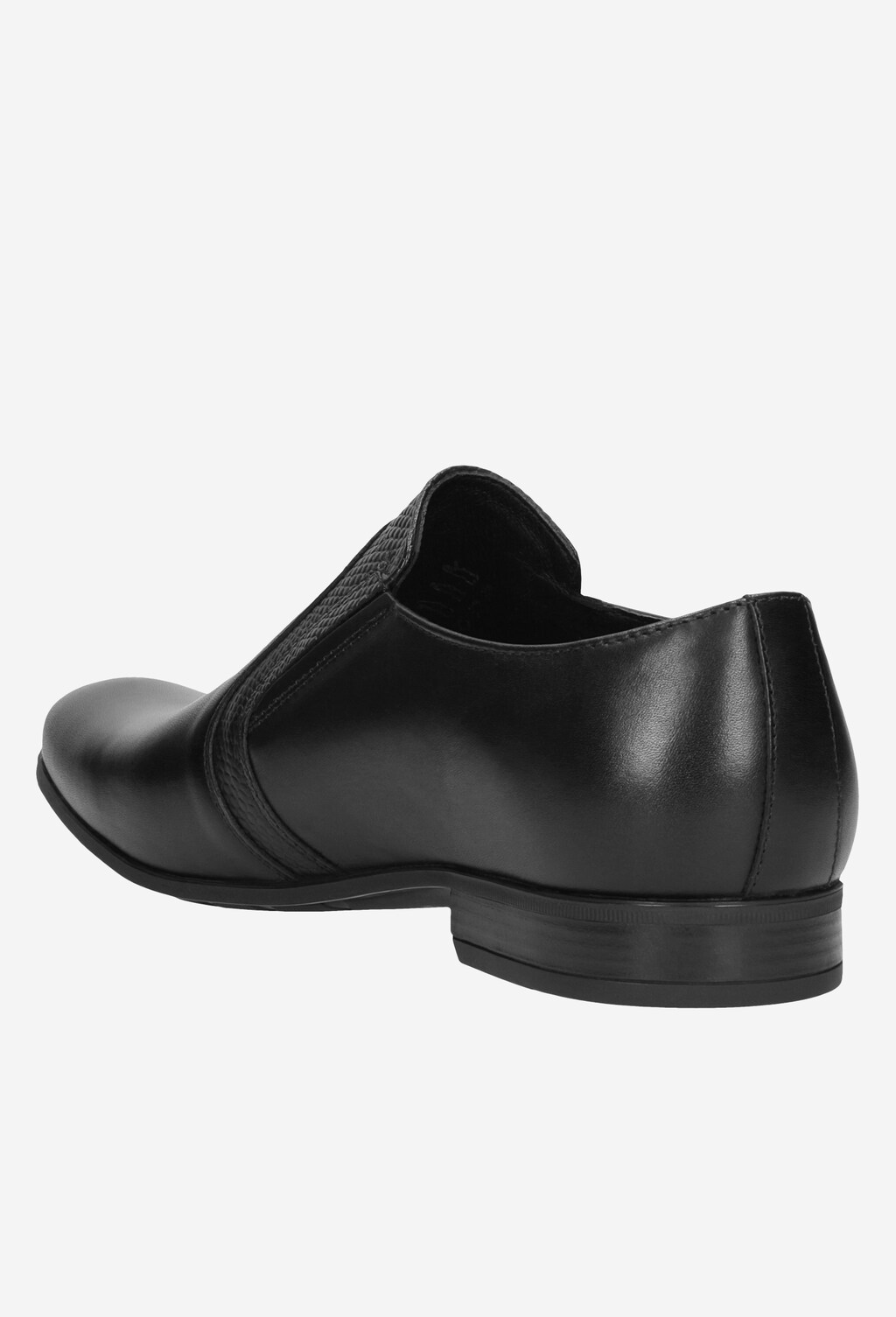 Originálne pánske poltopánky z čiernej kože 9069-51 Widok 3