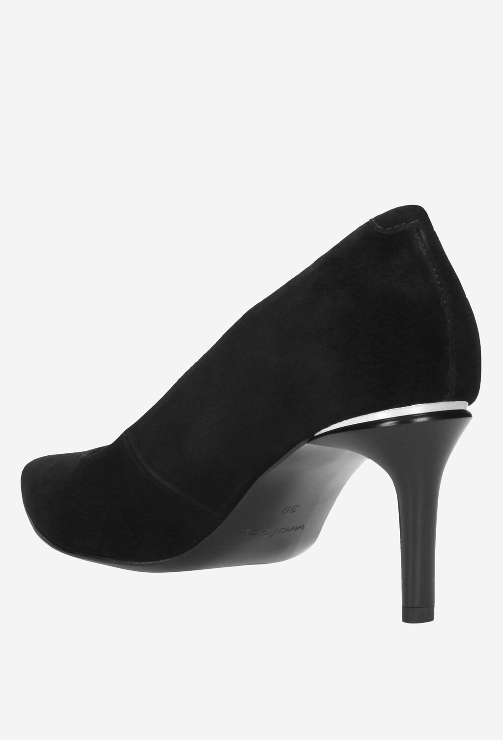 Sláva vysokým podpätkom s čiernymi semišovými lodičkami 9286-61 Widok 4