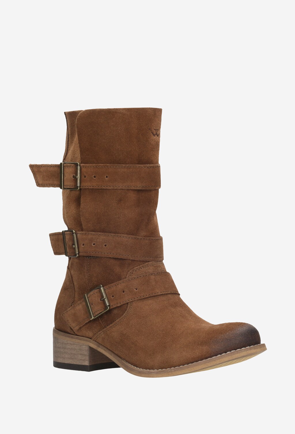Brązowe botki damskie 9510-62 Widok 3