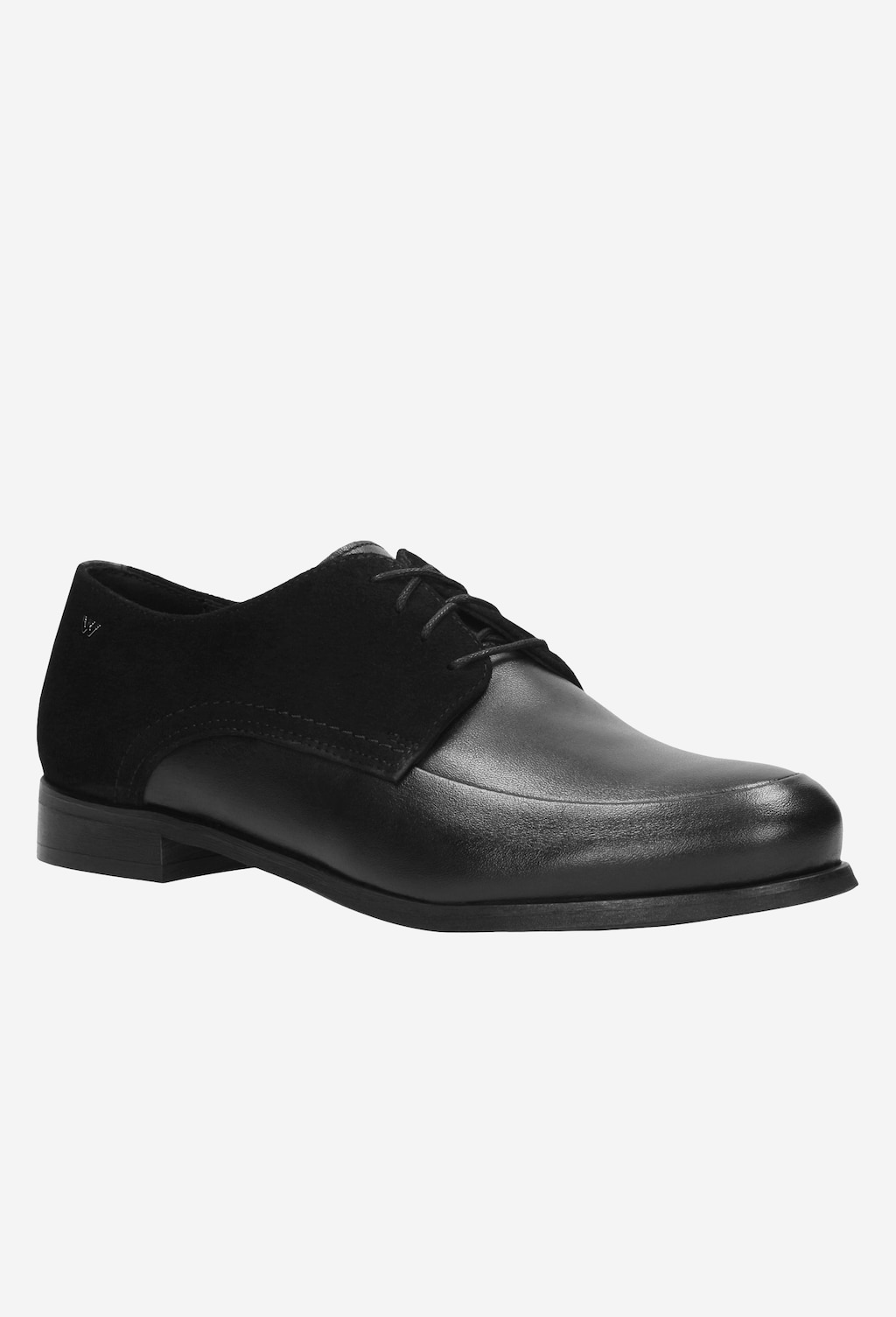 Černé dámské polobotky z hladké a velurové kůže 9490-71 Widok 3