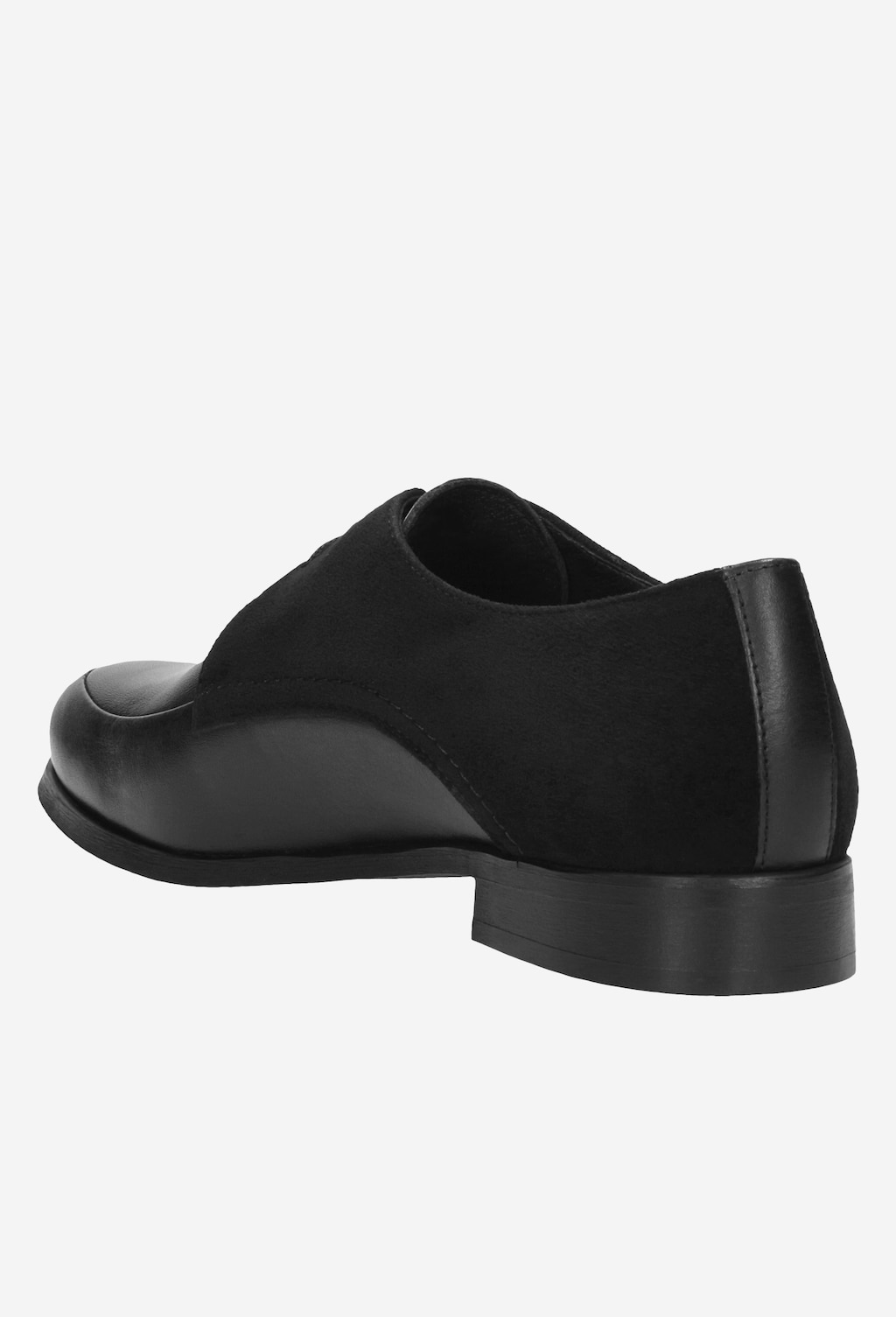 Černé dámské polobotky z hladké a velurové kůže 9490-71 Widok 4