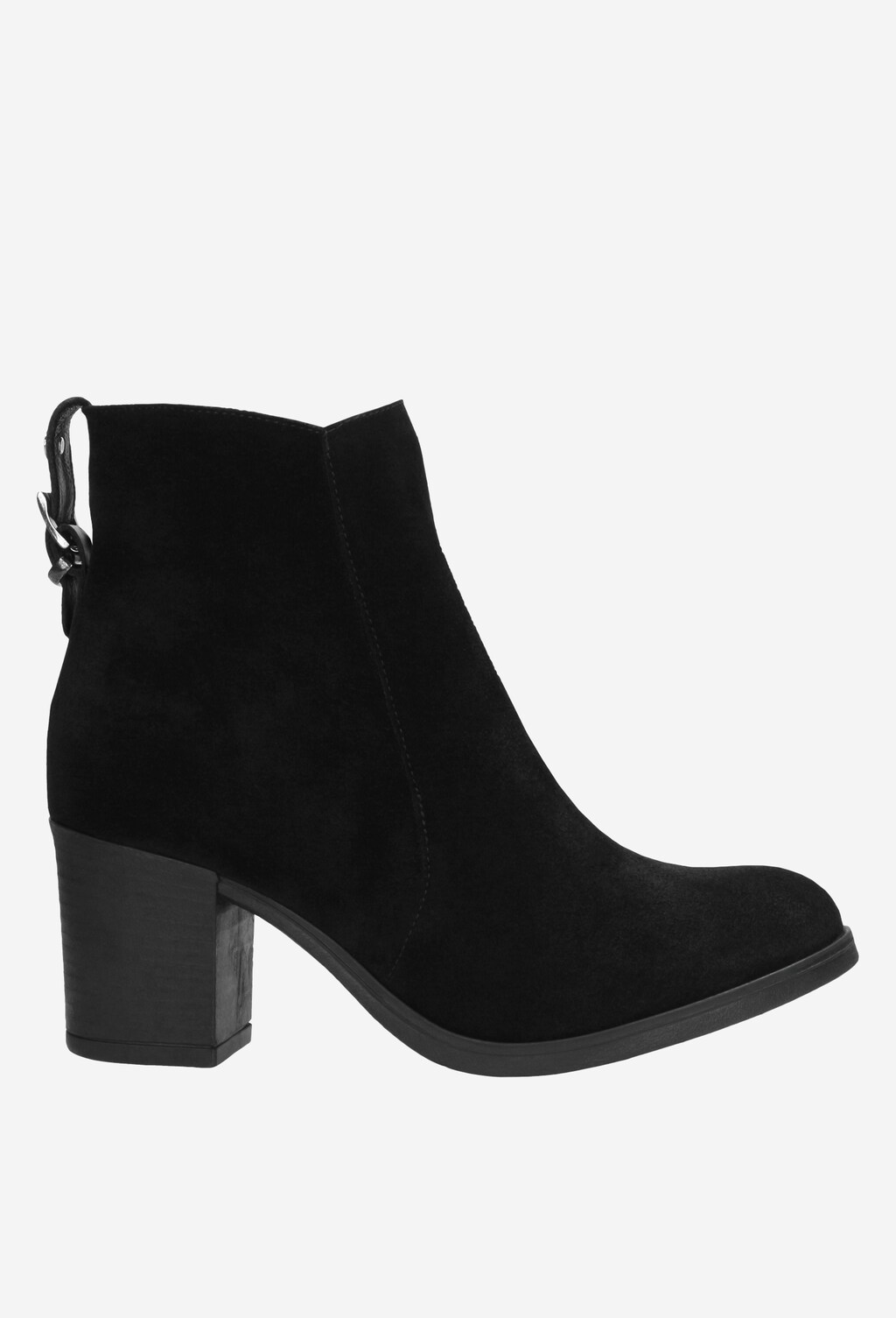 Czarne botki damskie 9584-61 Widok 1