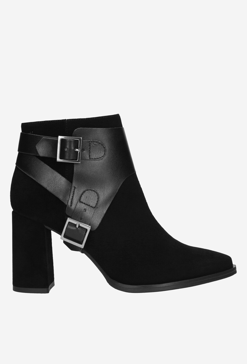 Czarne botki damskie 9545-71 Widok 2