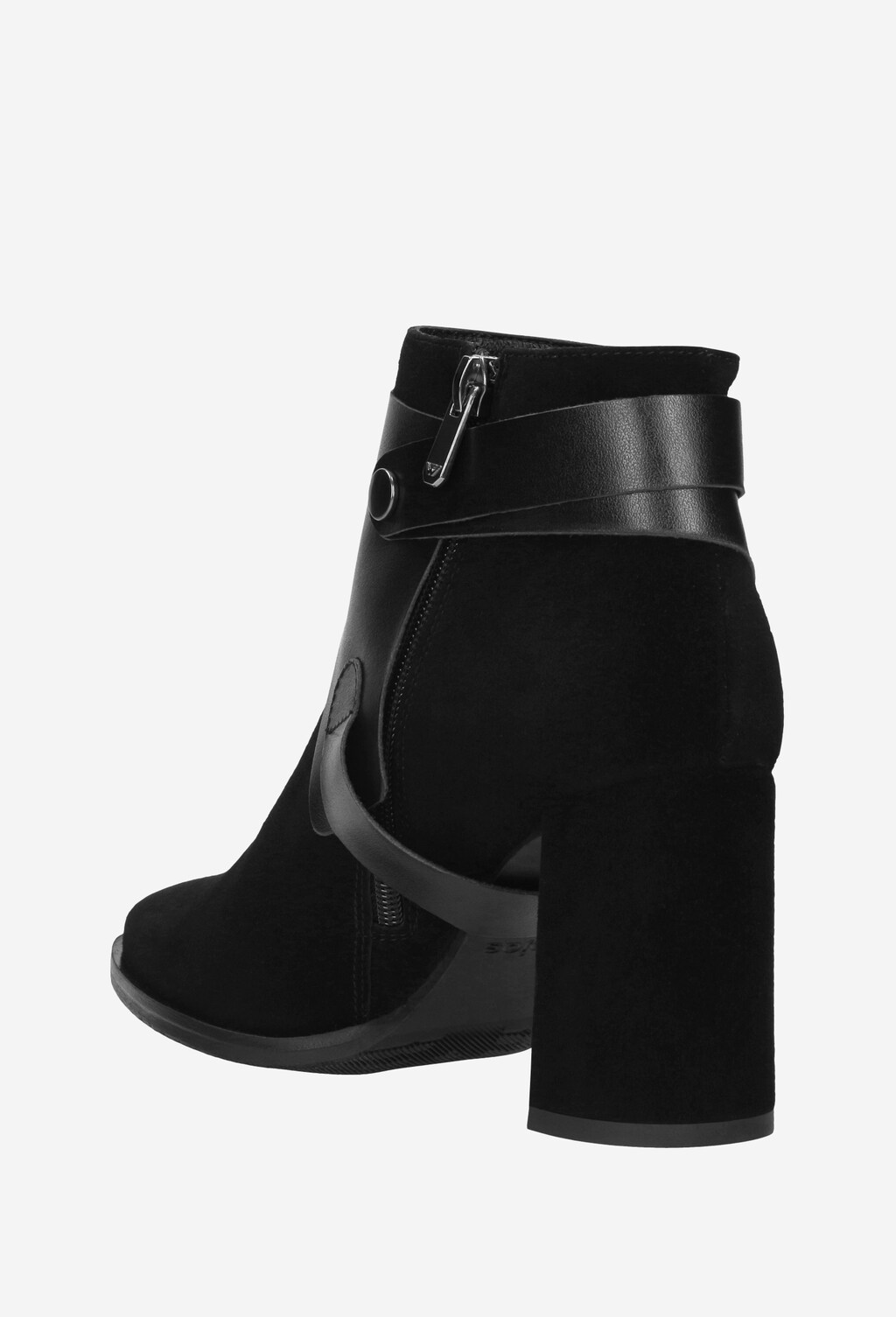 Czarne botki damskie 9545-71 Widok 4