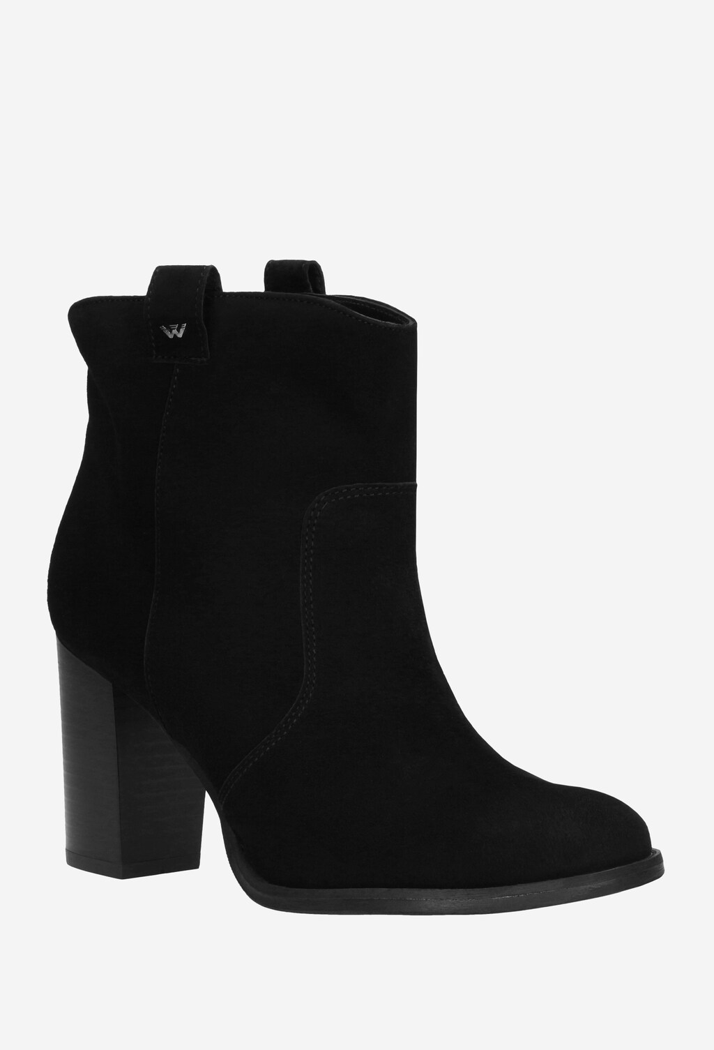 Czarne botki damskie 9542-61 Widok 3