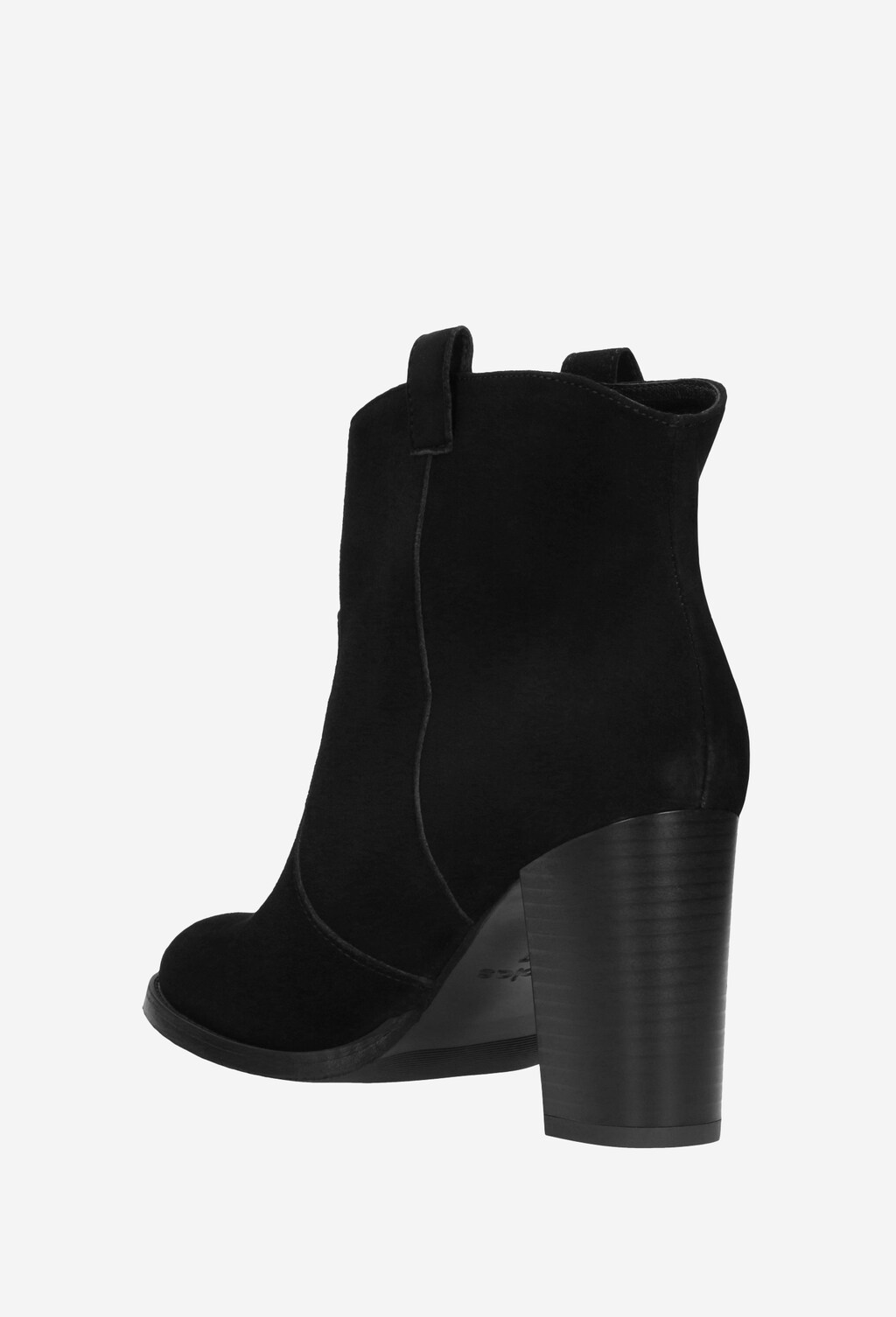 Czarne botki damskie 9542-61 Widok 4