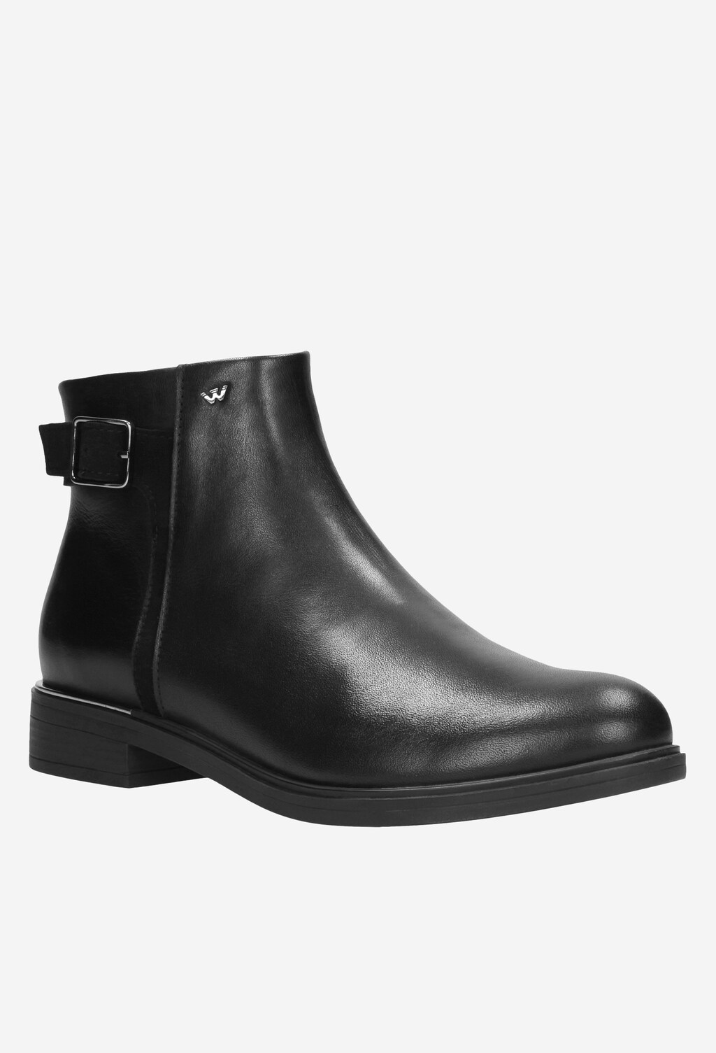 Czarne botki damskie 9593-71 Widok 3