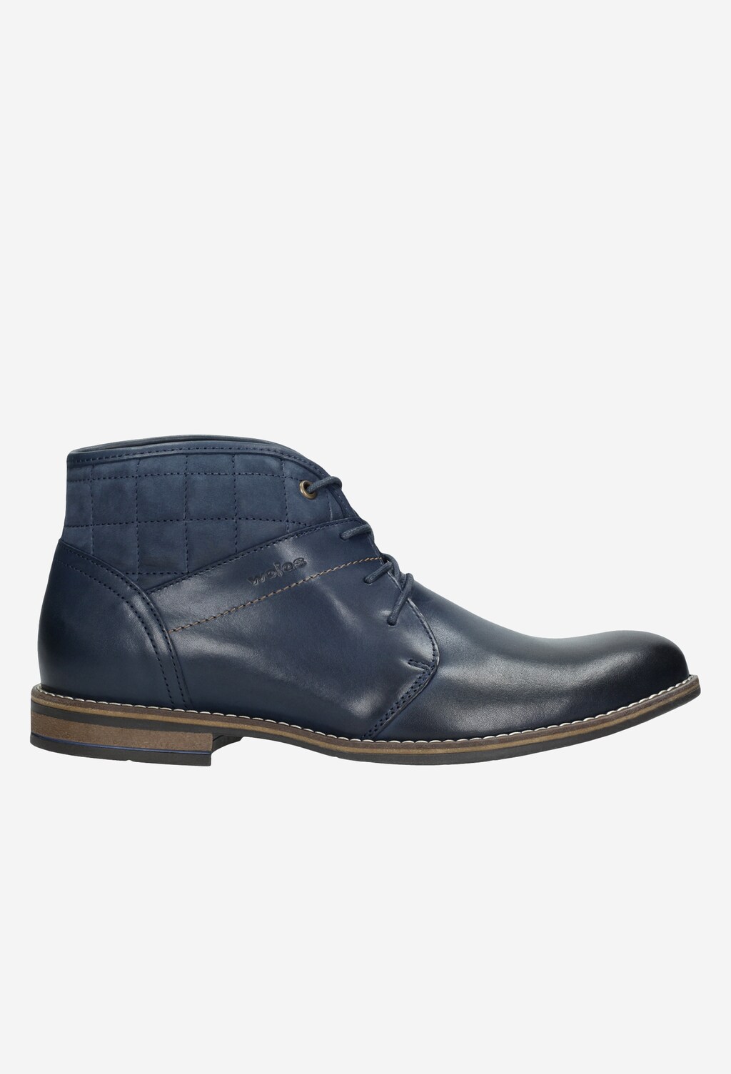 Granatowe trzewiki męskie 8213-76 Widok 1