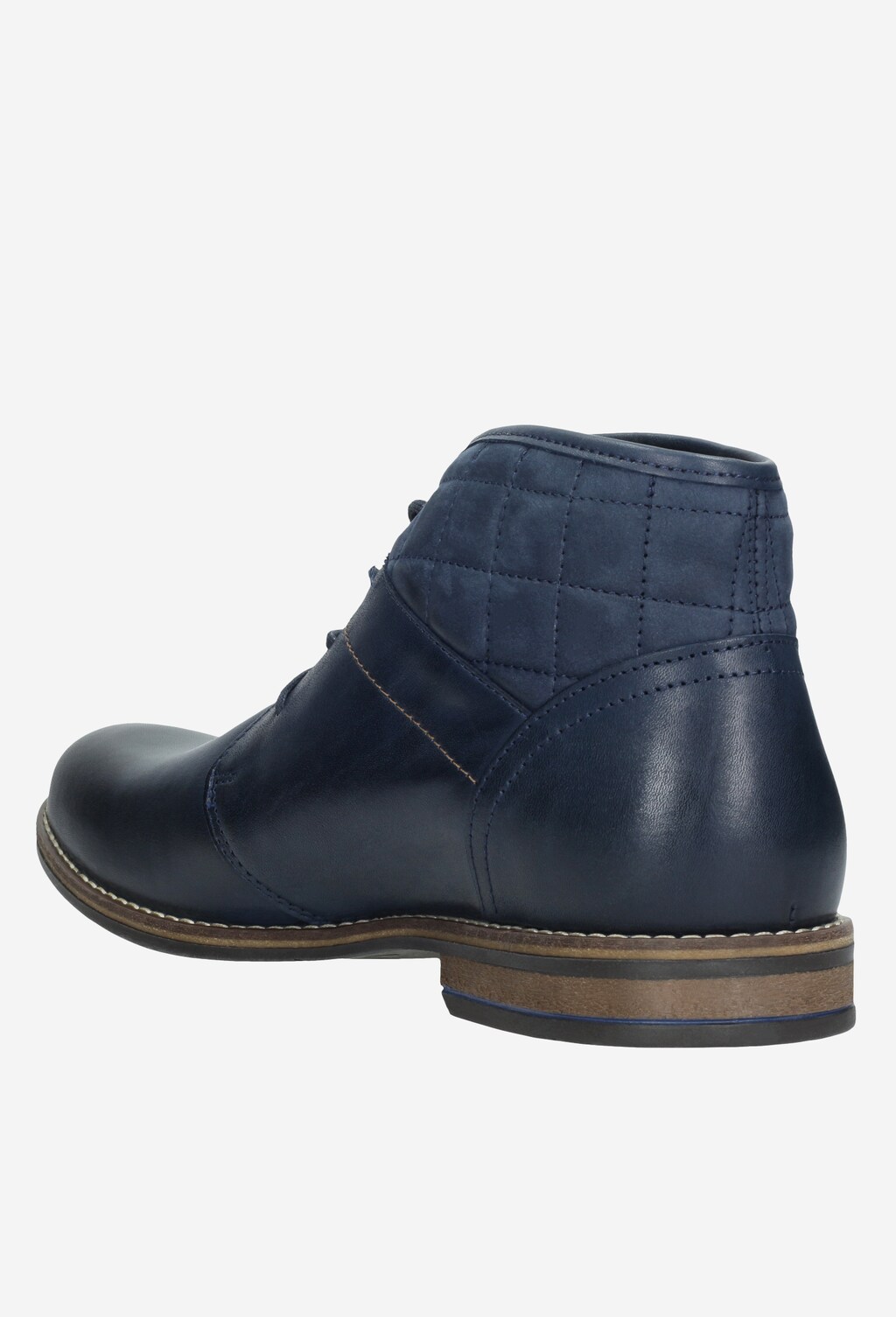 Granatowe trzewiki męskie 8213-76 Widok 3