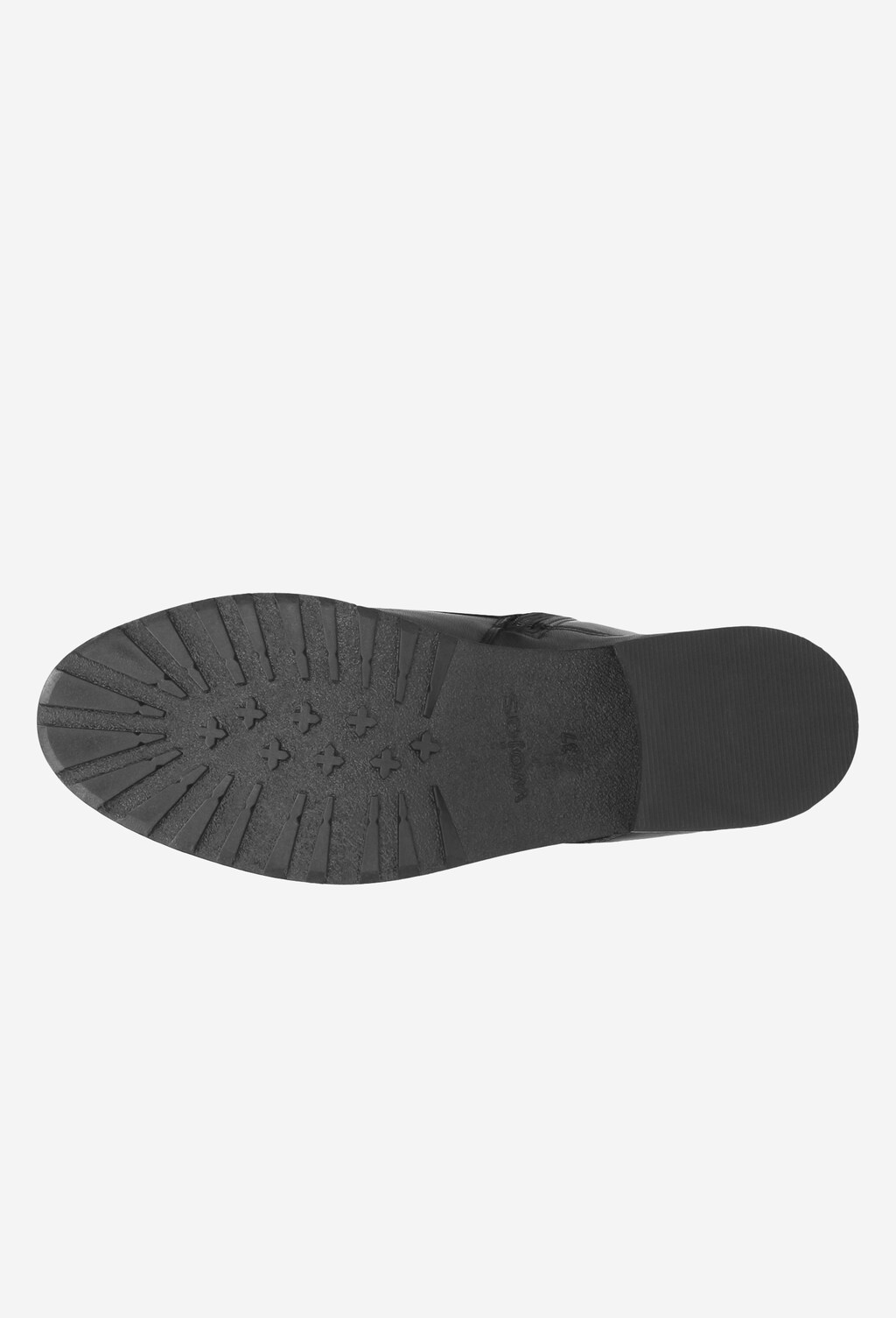 Czarne trzewiki damskie 9611-71 Widok 6