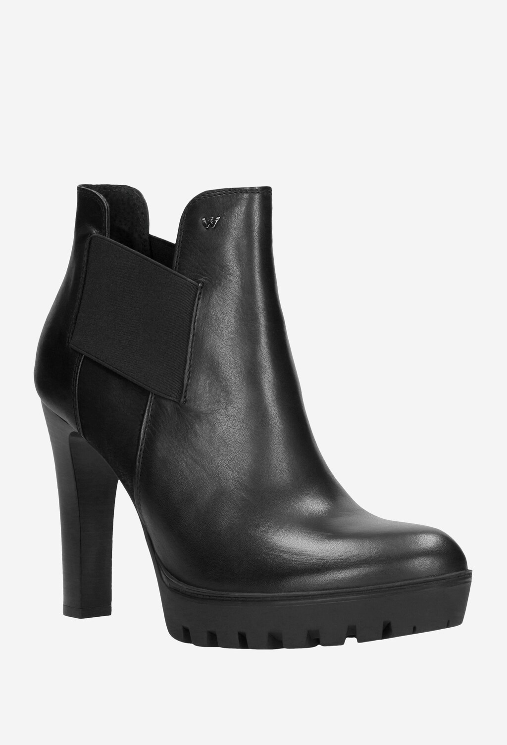 Czarne botki damskie 9534-71 Widok 3