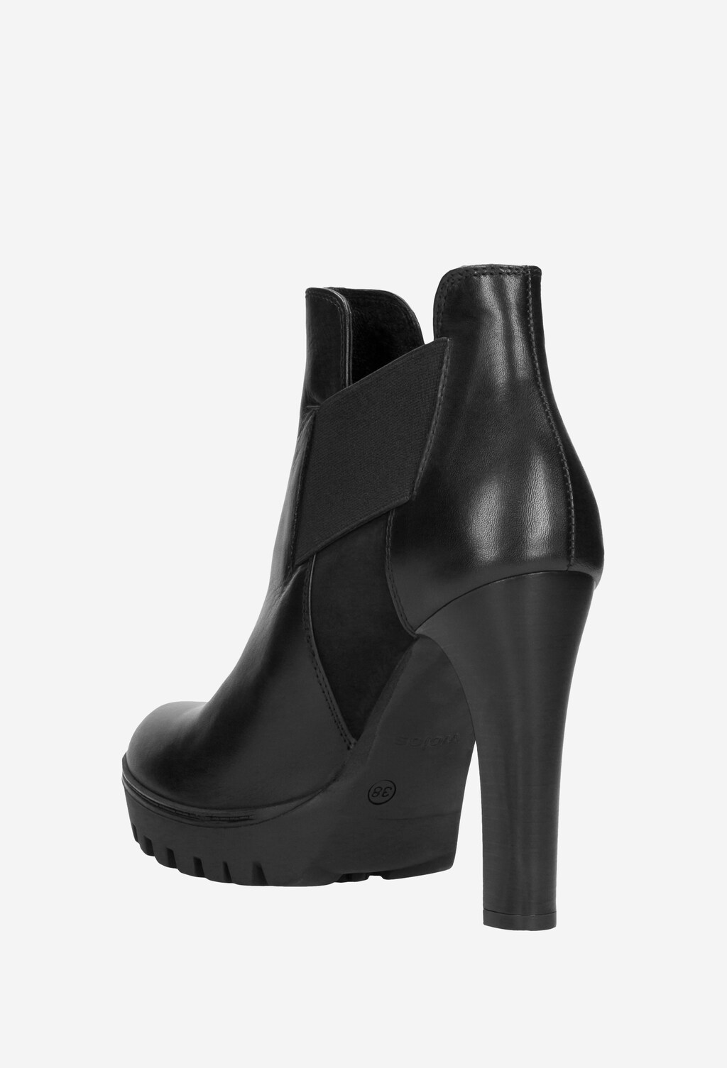 Czarne botki damskie 9534-71 Widok 4