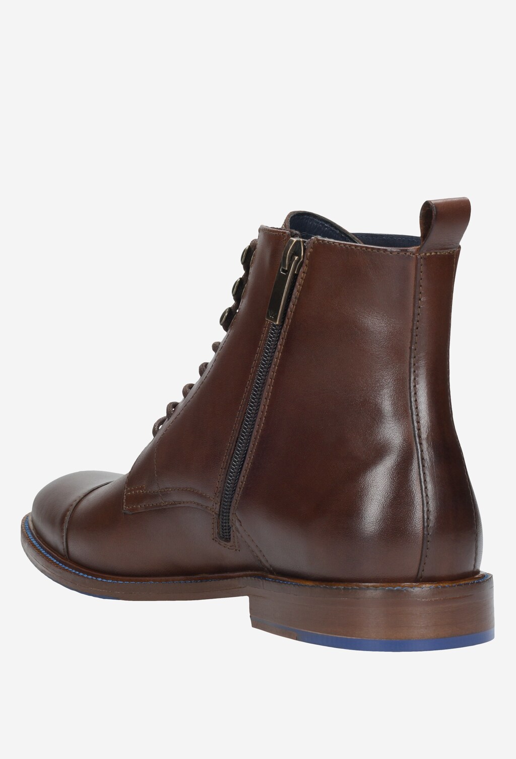 Prievan v botníku s hnedými pánskymi čižmami na zimu 9171-52 Widok 3