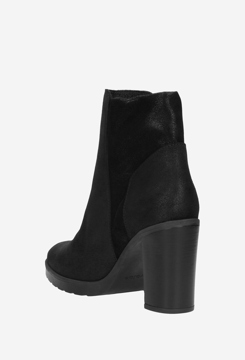 Czarne botki damskie 9575-81 Widok 4