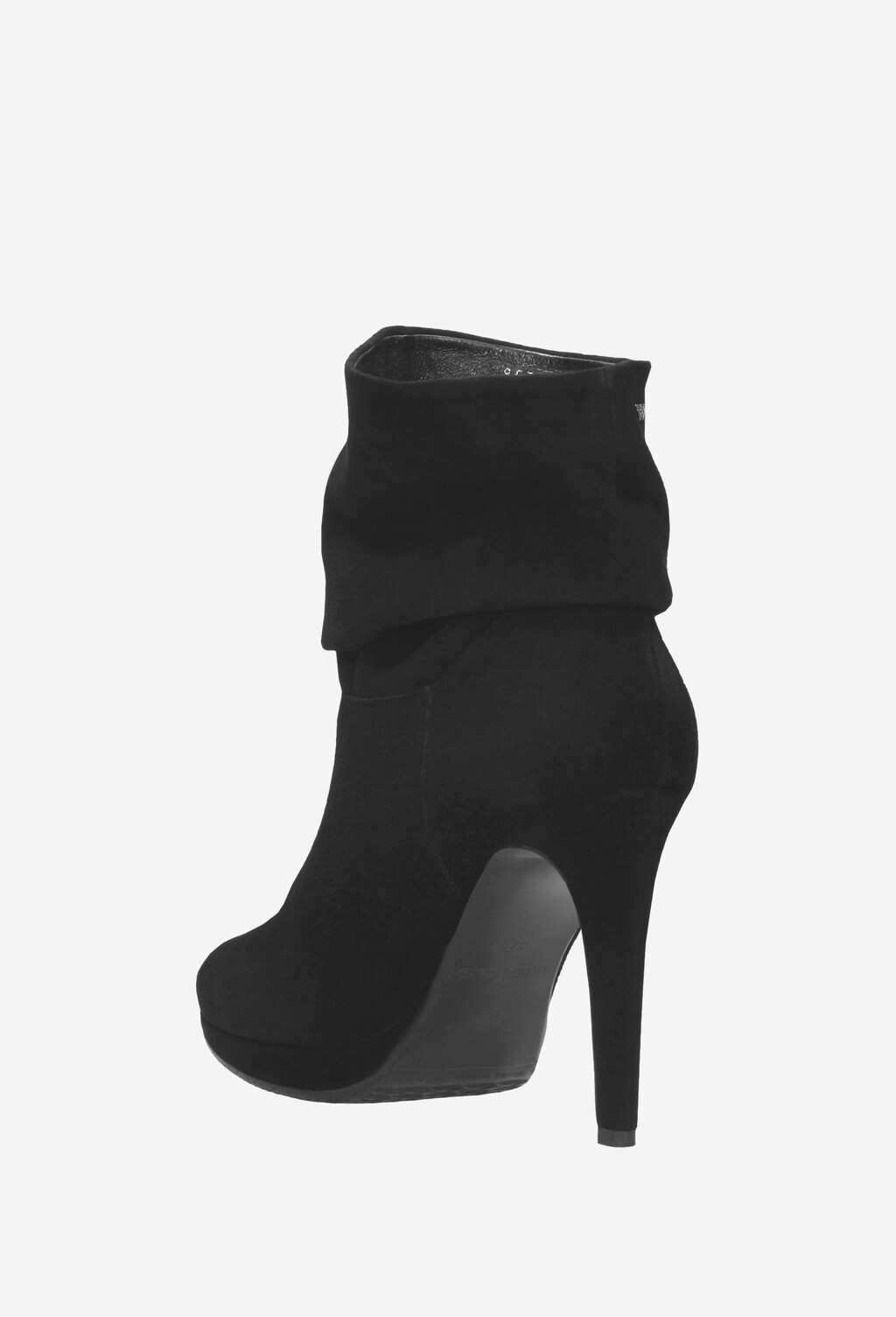 Czarne botki damskie 9532-61 Widok 4